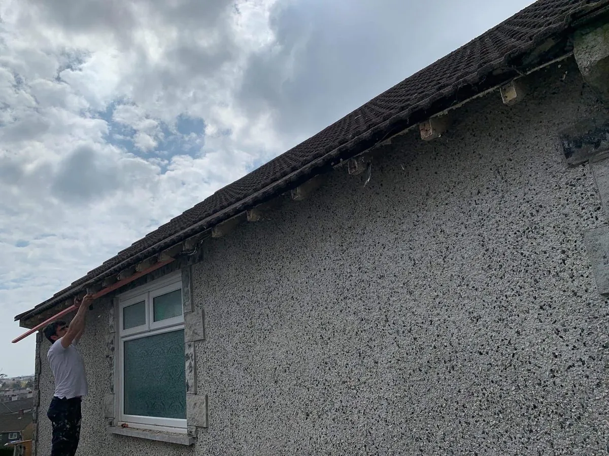 White uPVC fascias and soffits on a bungalow in Teignmouth